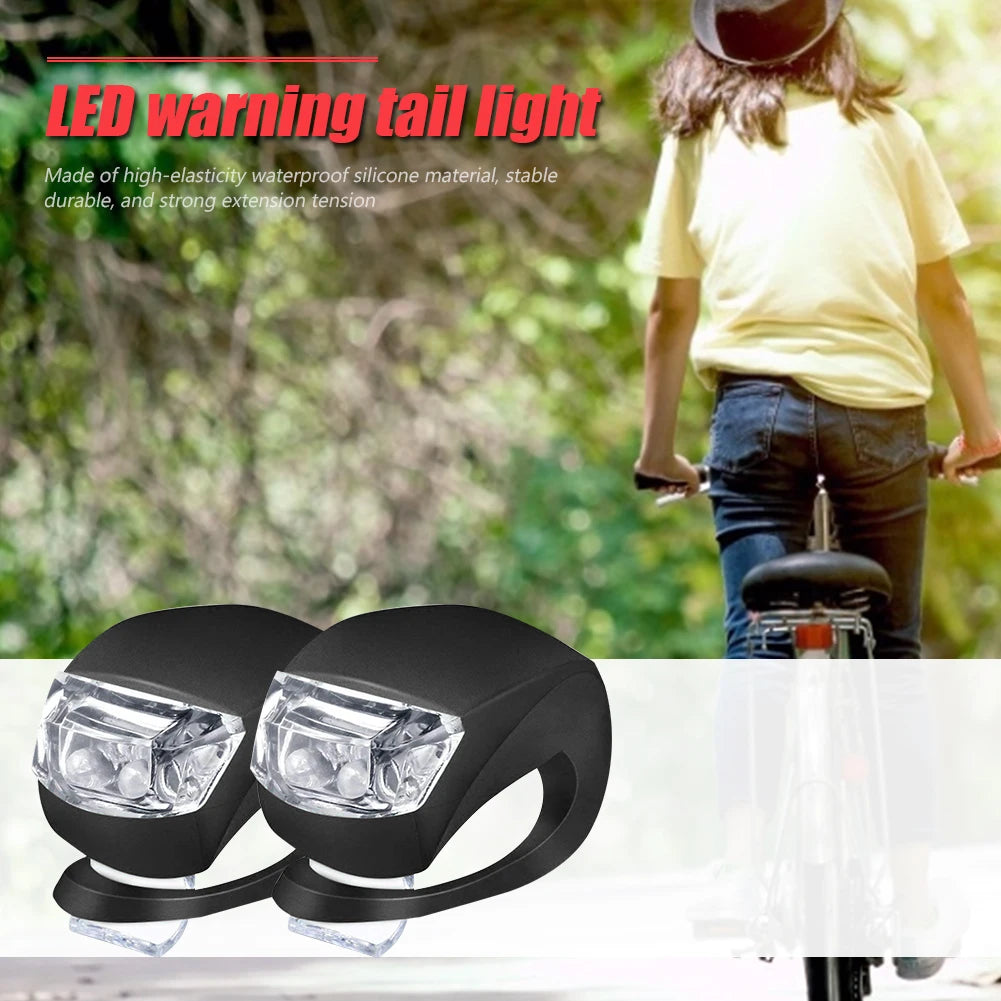 Bicycle LED Silicone Light Set with Waterproof Features