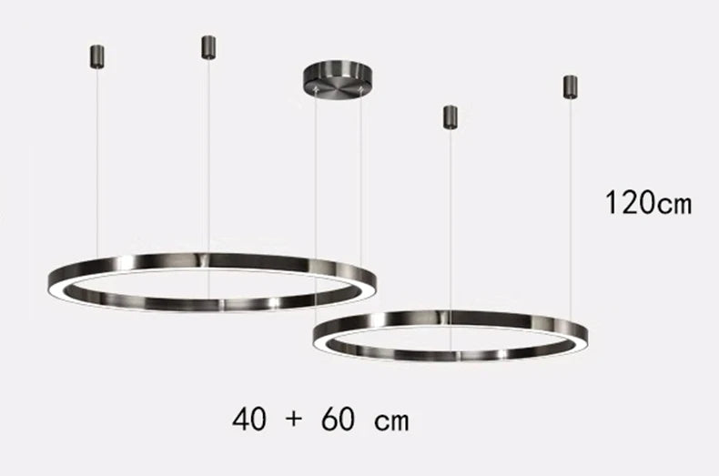 Modern Home Decor Ring LED Pendant Light for Living Room and Dining Room Chandeliers Indoor Lighting