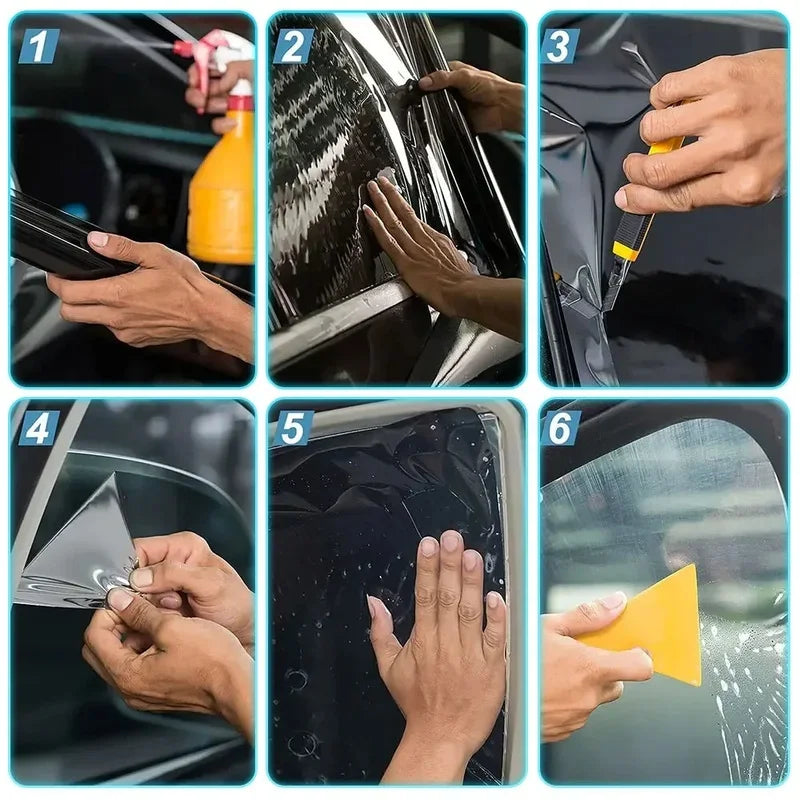 PFCC Pre-Cut Car Window Privacy Tint Film For Tesla Model 3 2024 Highland Ceramic Solar UV Protector Film