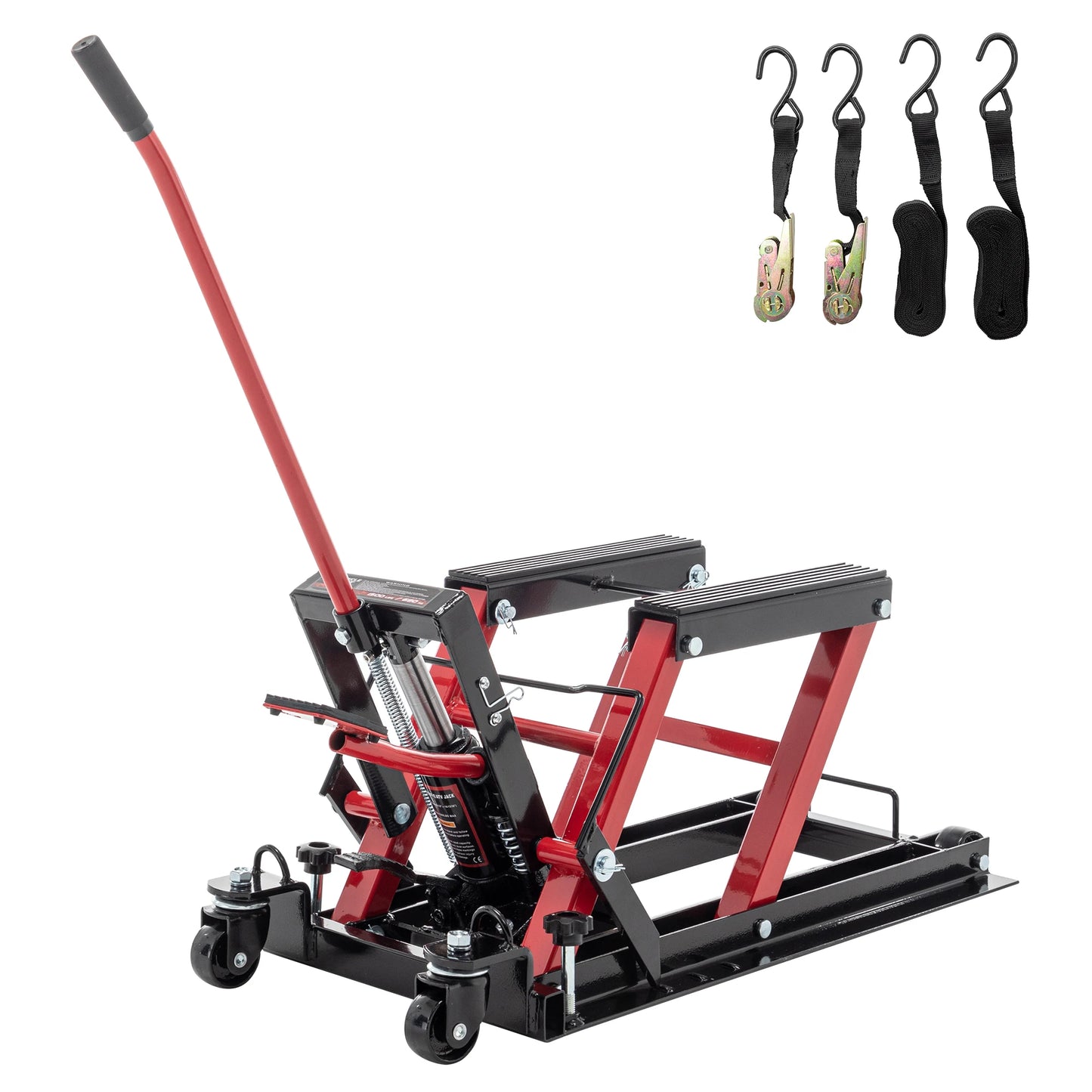 LZBEITEM Hydraulic Lift Jack 1500 LBS Motorcycle ATV Scissor Lift Table 4.5 to 15 Inches