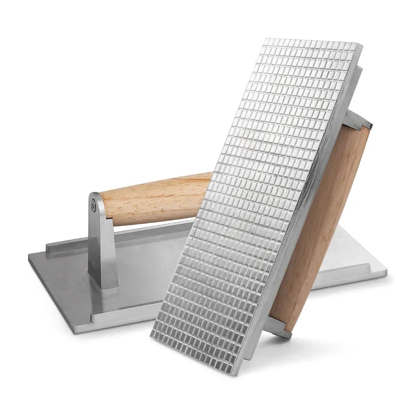 Heavy-Duty Aluminum Meat Press for Perfect Steak and Burger Cooking