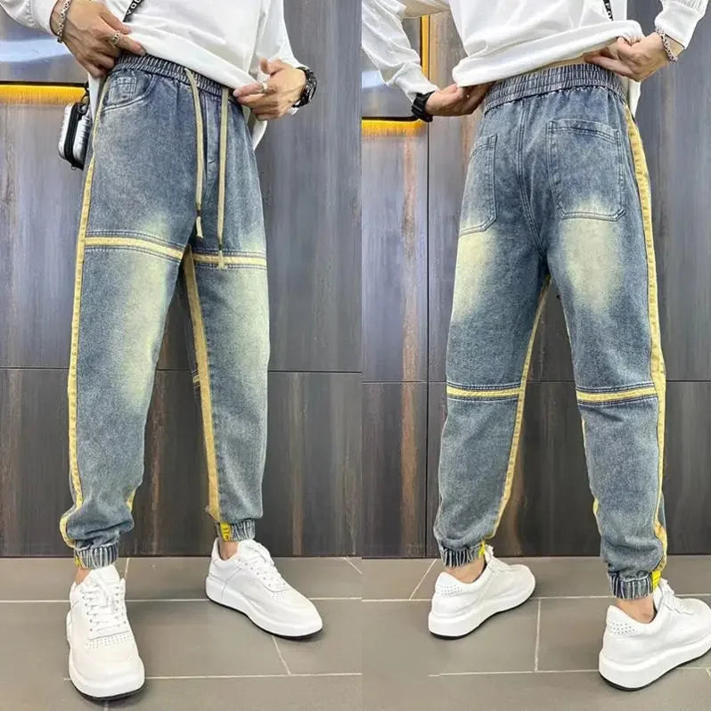 Vintage Loose-Fit Harem Jeans for Casual Summer Style