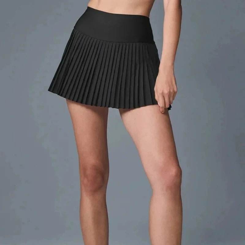 SichuanChoice Women High Waist Pleated Tennis Skirt