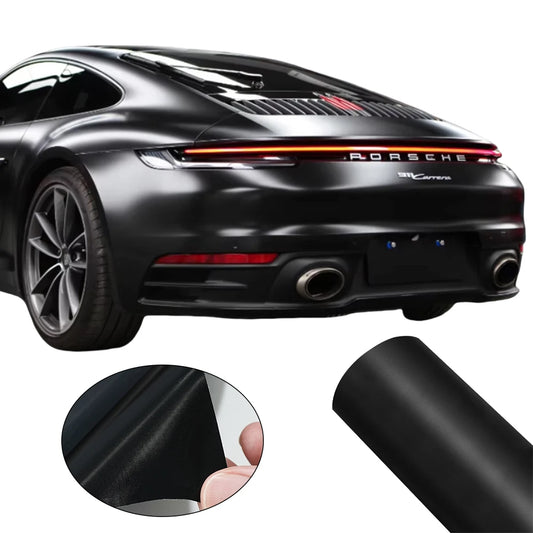Vinyl Wrap Matte Black Car Film Decal Roll with Bubble Free Air Release Technology Self Adhesive DIY Decor Accessories