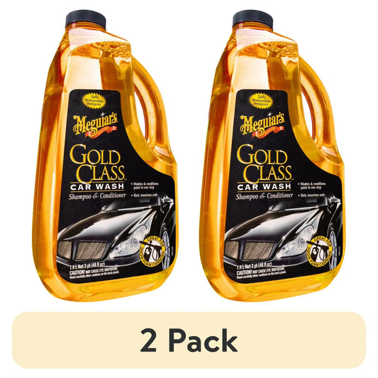 (2 pack) Meguiar's G7148 Gold Class Car Wash Shampoo and Conditioner - 48 oz.