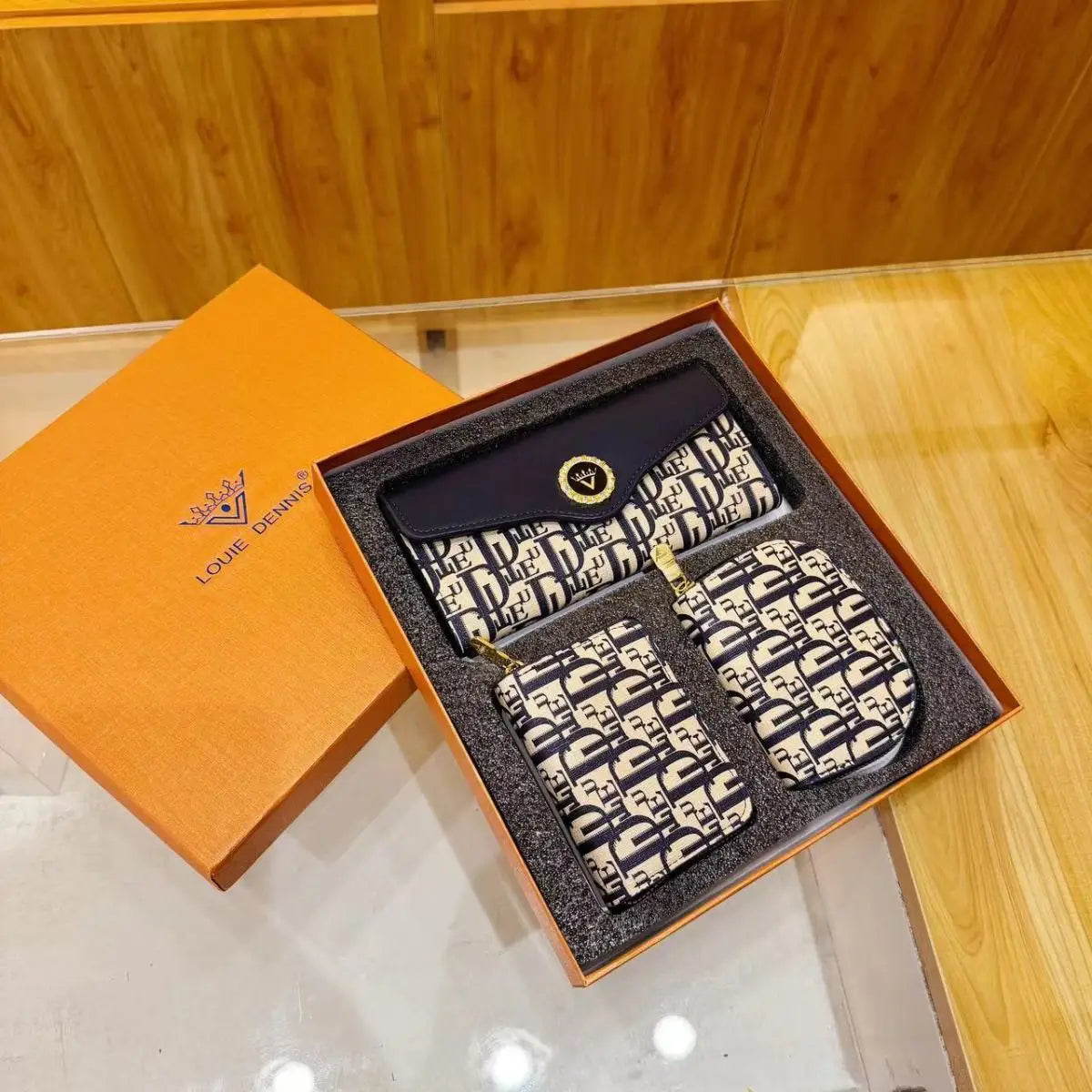 SHXI Foldable Card Case Three In One Fashion Gift Box
