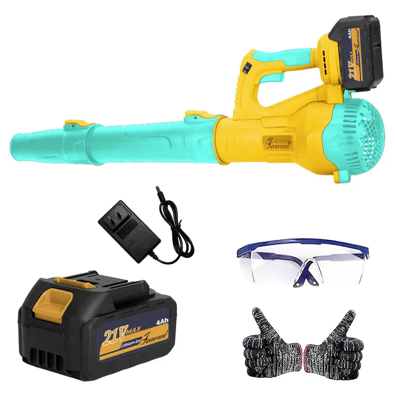 Cordless Leaf Blower With 2 Batteries And Fast Charger