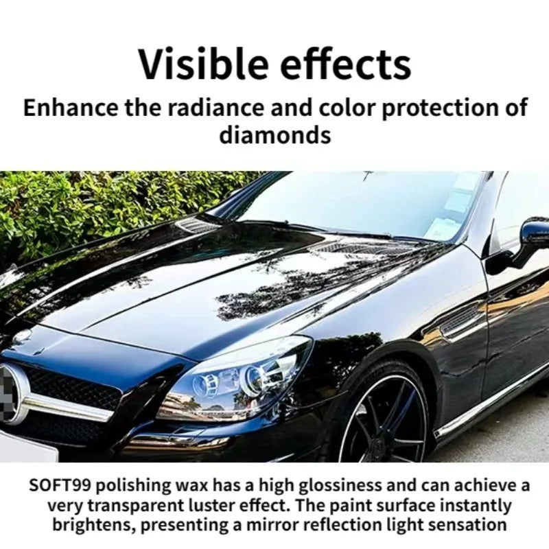 SOFT99 Japan Car Solid Wax Multifunctional Polishing Scratch Wax Decontamination Anti Oxidation Polishing Wax Car Paint Care