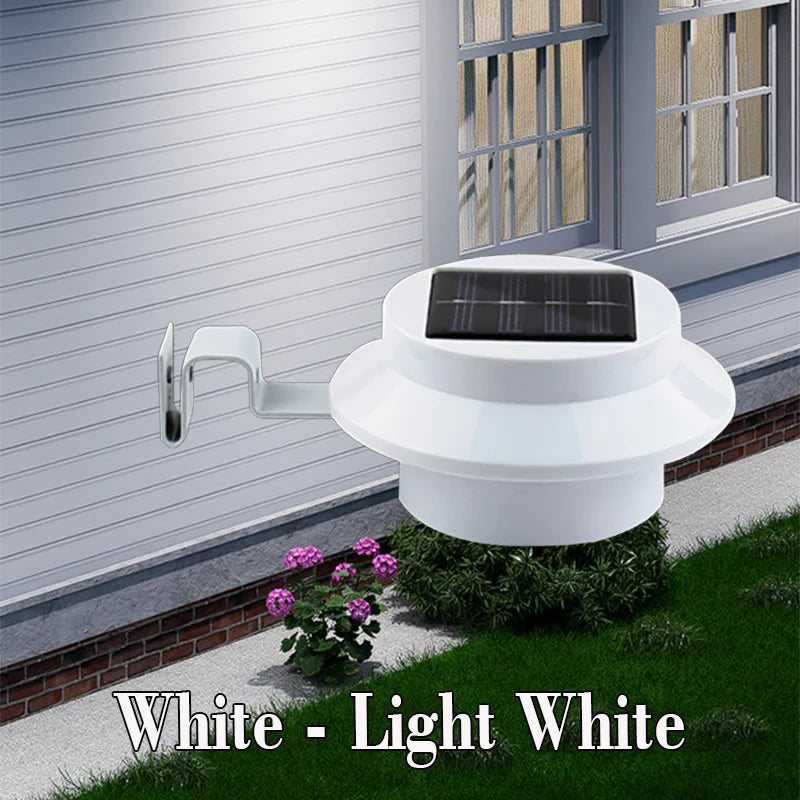 XIWANGFIRE Solar Gutter Lights for Porch Pathway Garden Lighting