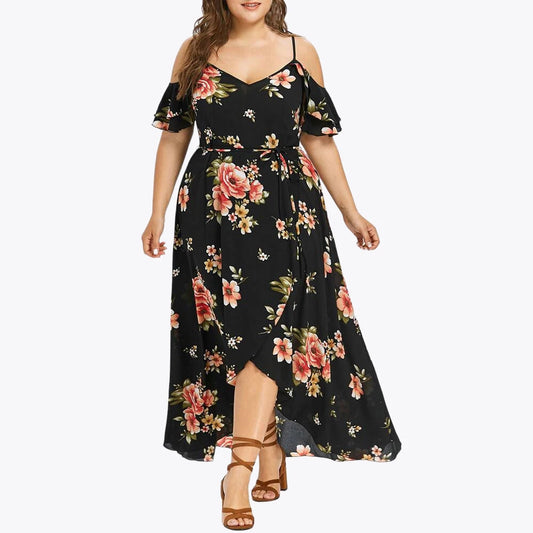 Casual Summer Flower Print Dress for Women
