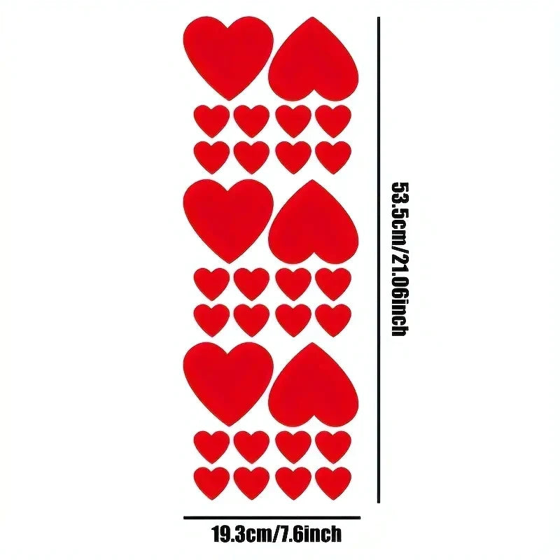 Choice Hearts Car Stickers Self Adhesive Vinyl Decals