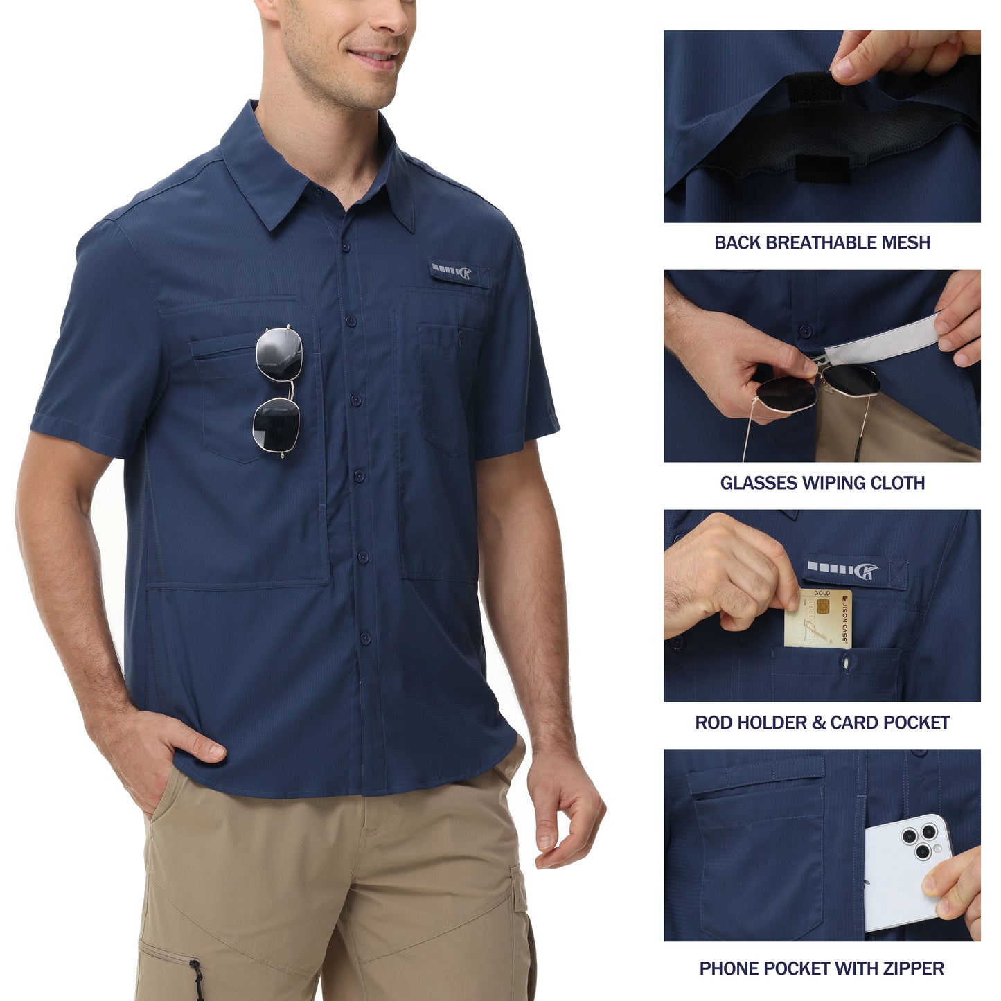 Men's Breathable Fishing Shirt by NoEnName