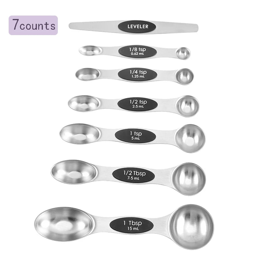 Double-Ended Measuring Spoons for Accurate Spice Measurement