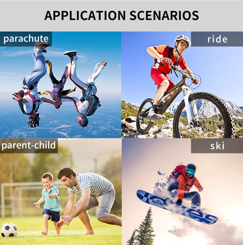 Action Mini Camera With Magnetic Attraction For Sports Recording