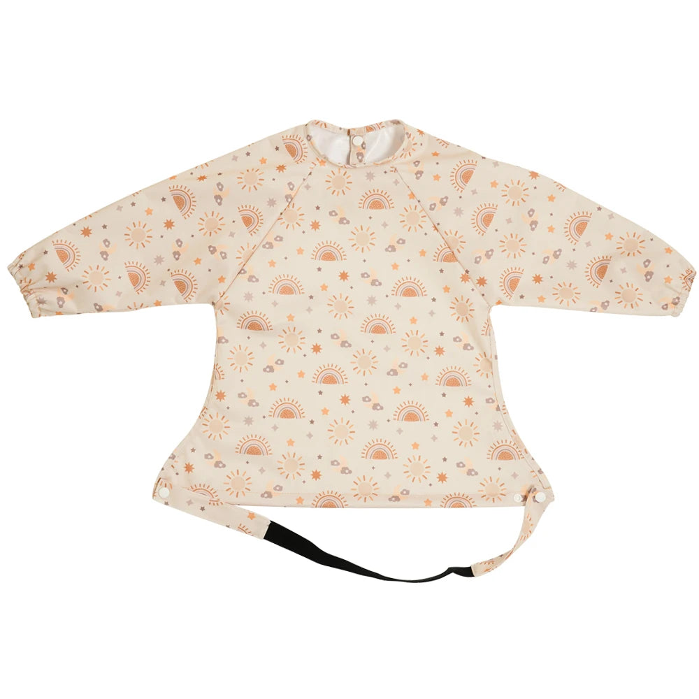 HappyFlute Waterproof Baby Feeding Bib with Snap Button Design