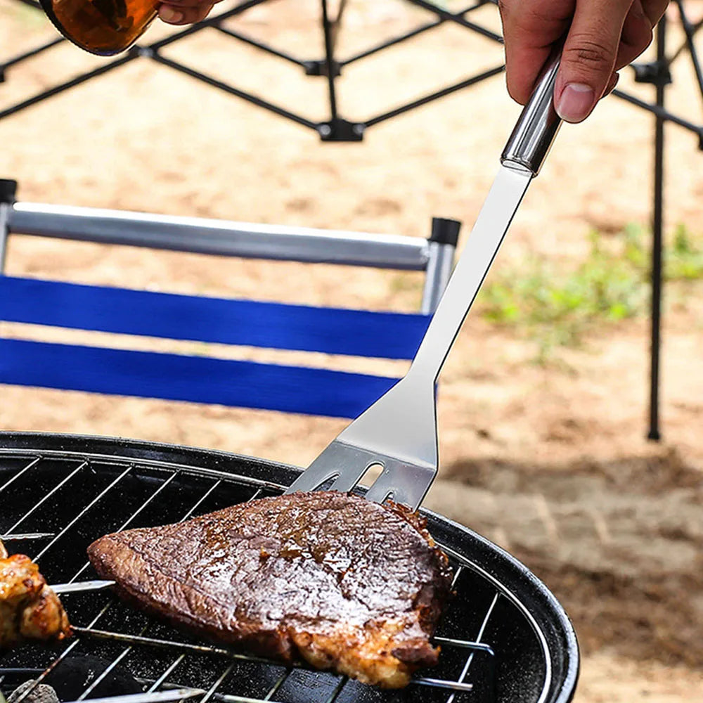 Stainless Steel Barbecue Utensil Set For Outdoor Cooking