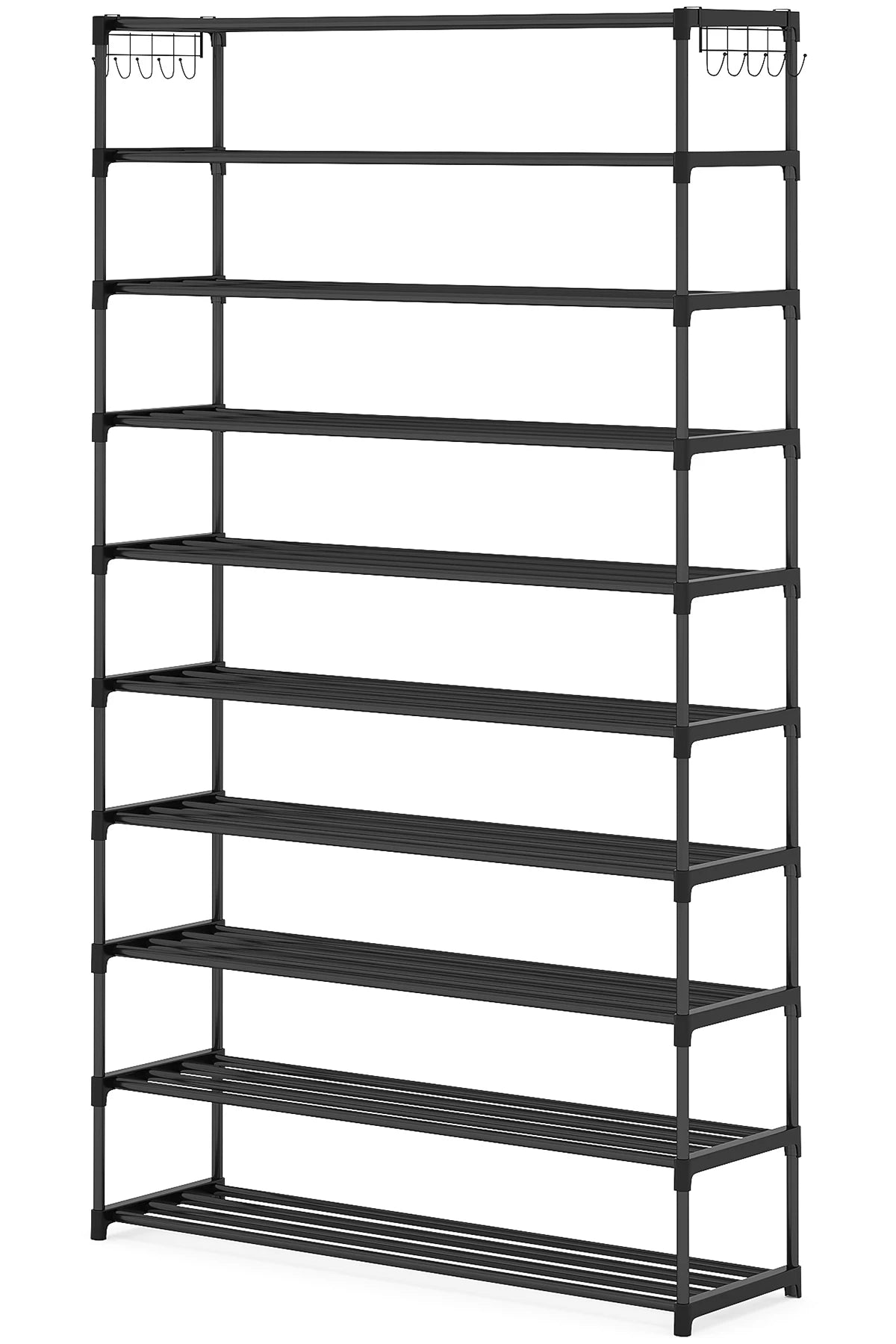 Tribesigns 10 Tier Shoe Rack Organizer with Bins Drawers