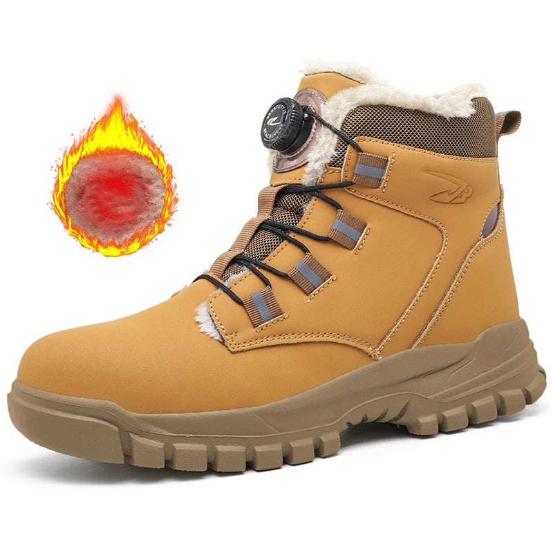 Work Safety Boots for Men and Women Waterproof Protective Safety Shoes Lightweight Steel Toe Work Shoes Size 47 and 48