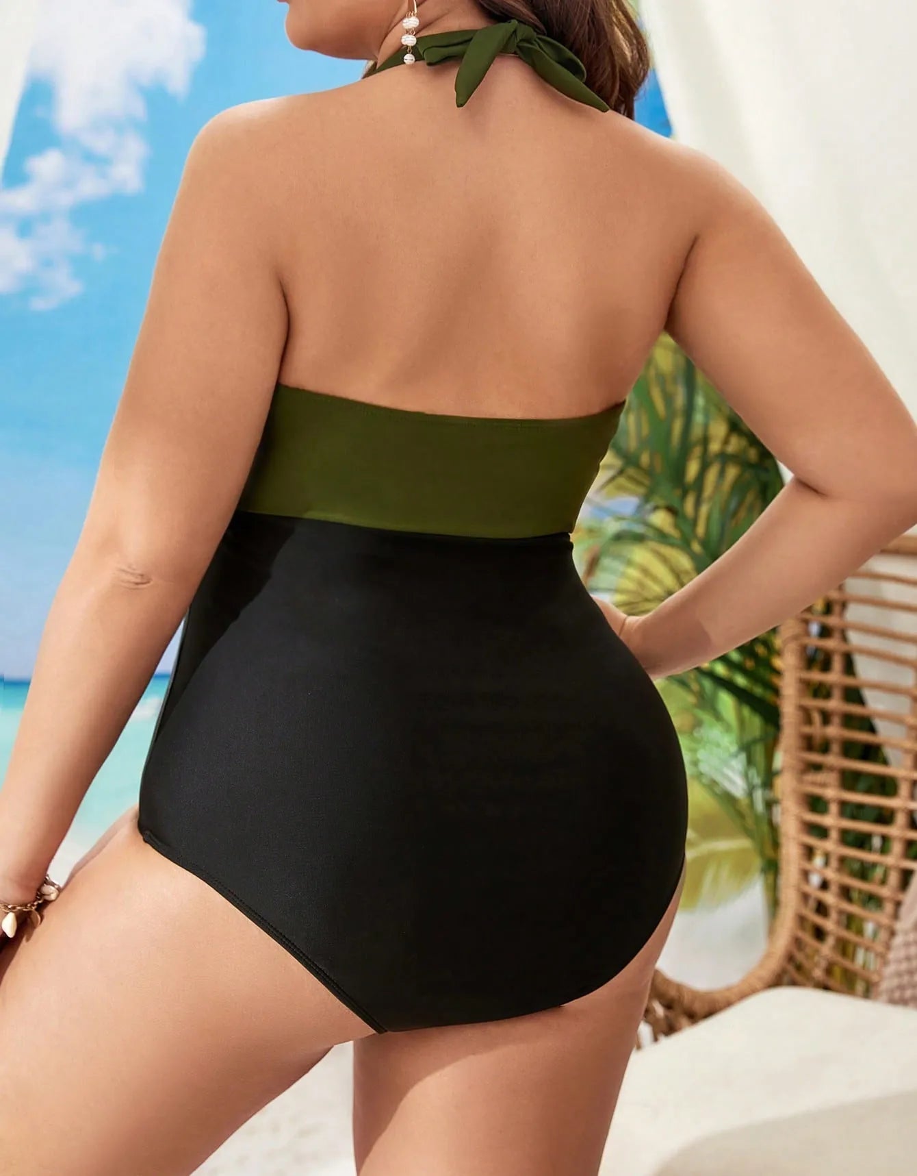 One Piece Plus Size Swimwear for Women with Tummy Control