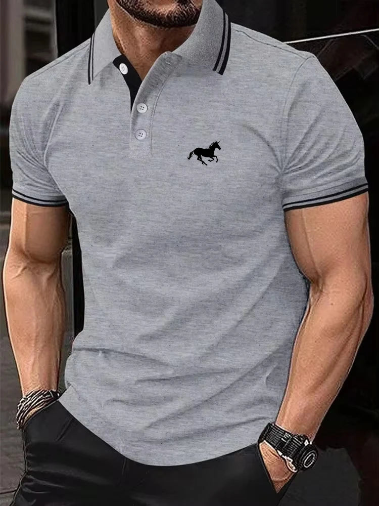 Men's Classic Polo Shirt Casual Summer Short Sleeve Top