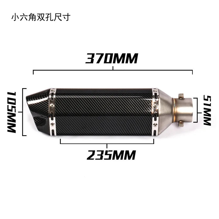 Choice Escape Moto Tube Exhaust Muffler DB Killer Universal