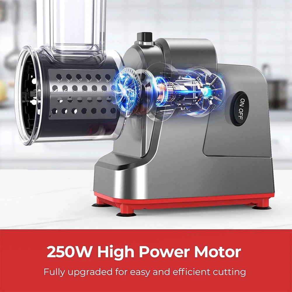 LMETJMA 250W 5 In 1 Electric Vegetable Slicer Shredder