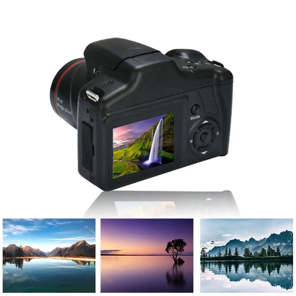4K Digital Camcorder with 16X Zoom and Built-in Mic