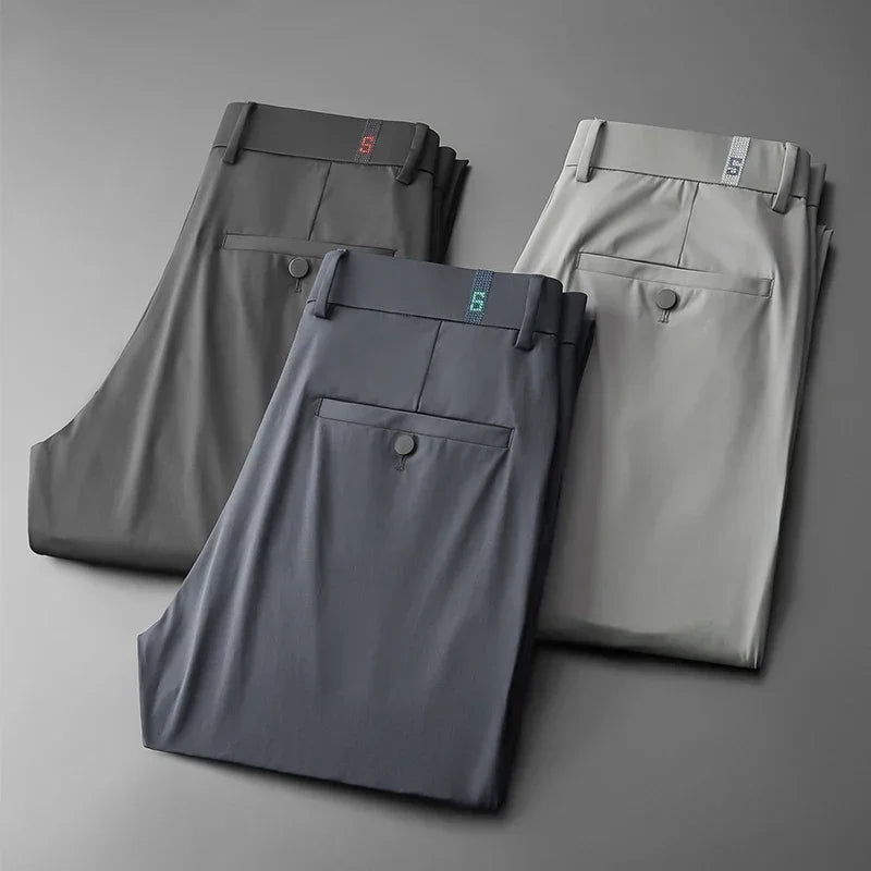 TFETTERS Fashion Ice Silk Casual Pants for Men