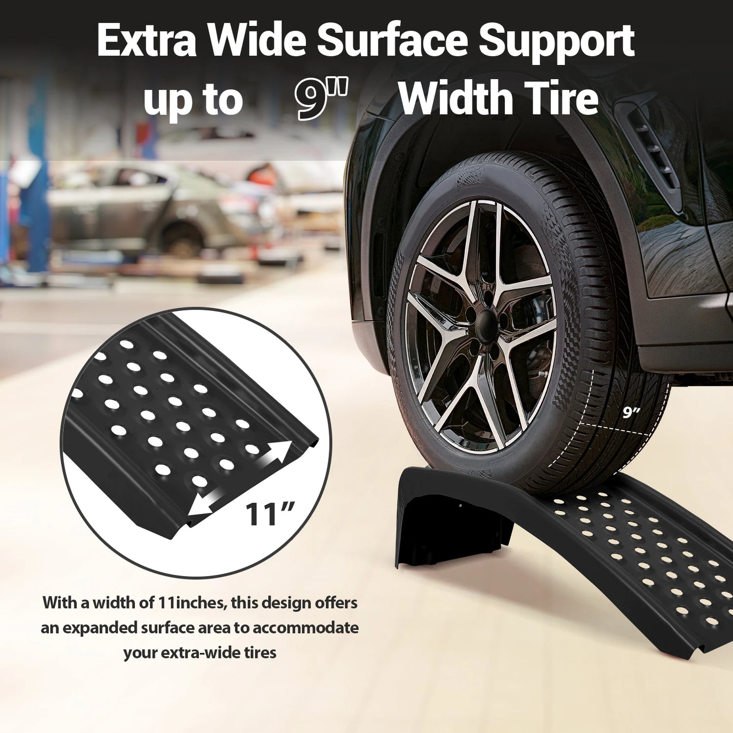 TWISTER.CK Heavy Duty Steel Car Ramps 8000 Lbs 2 Pack