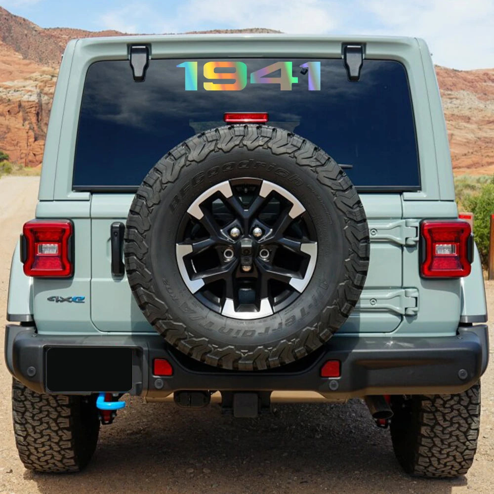 1941 Styling Car Hood Body Sticker For Jeep Wrangler Grand Cherokee Wagoneer Renegade Vinyl Film Decal Auto Tuning Accessories