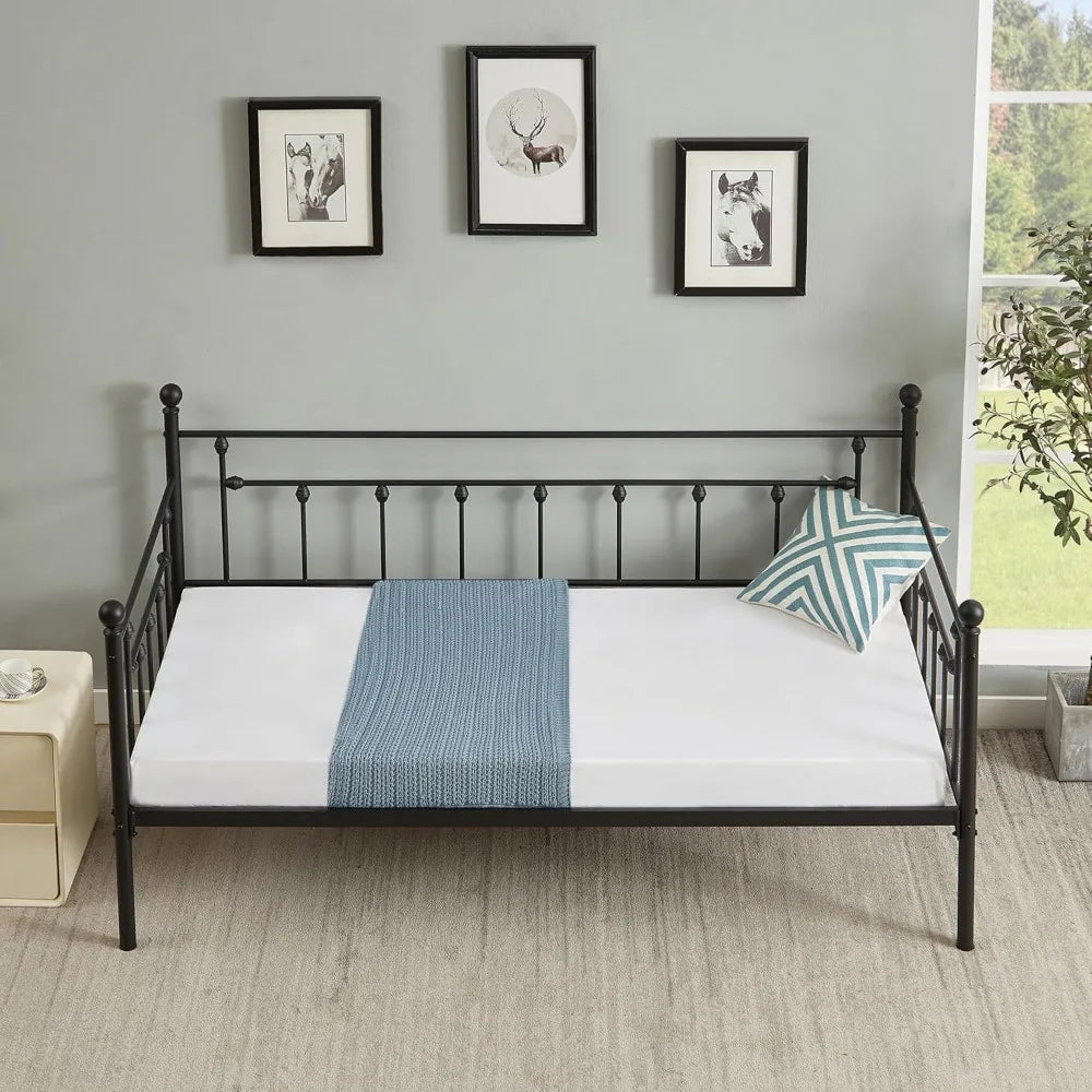 XMSJ VECELO Twin Size Daybed Frame With Headboard