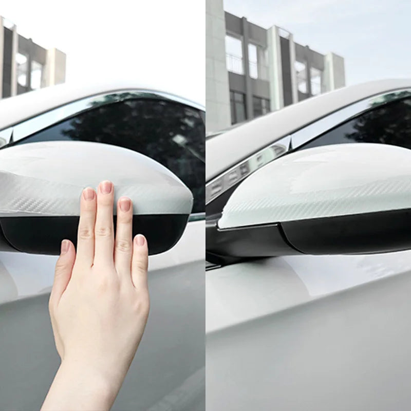 Transparent Carbon Fiber Car Trim Bumper Door Sill Film Anti Scratch Guard Sticker Strip Invisible Body Film