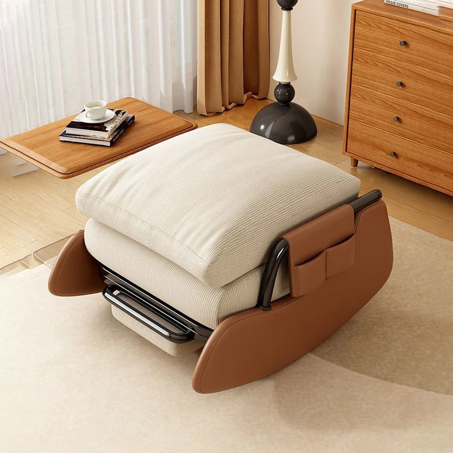 Modern Fabric Rocking Chair For Living Room Balcony Outdoor