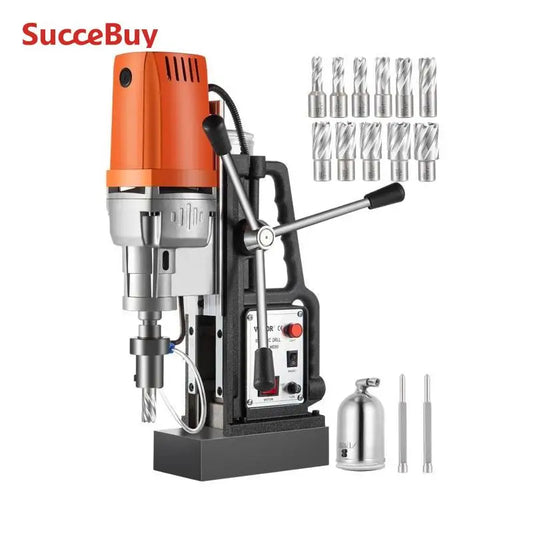 SucceBuy Magnetic Drill Press Kit 1680W Electric Drilling