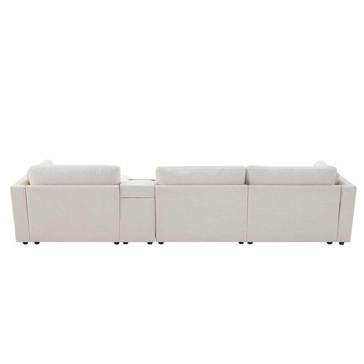 Wavesloop Modular Sectional Sofa With Storage Ottoman