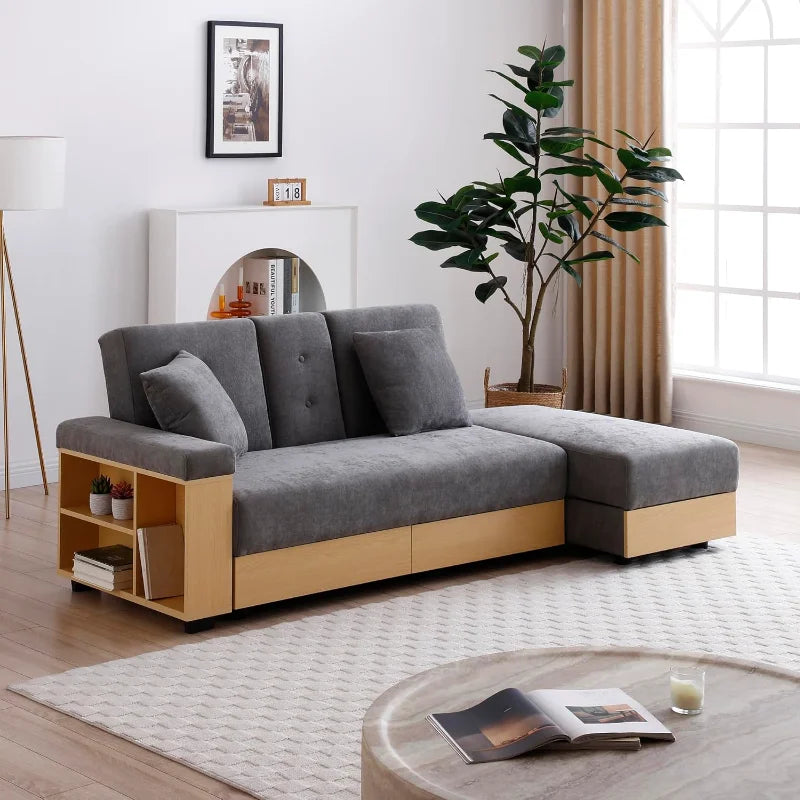 High Concerned Sofa Sleeper Storage Ottoman And Drawer