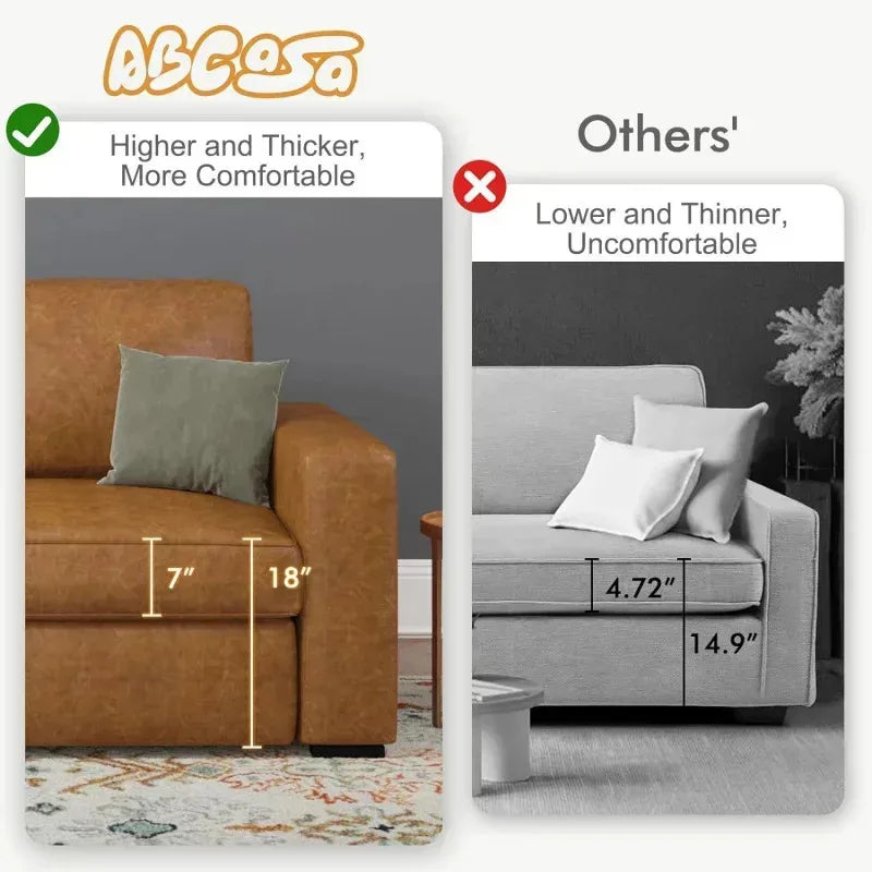 YUJINGXI RPD4 Leather Loveseat Set Of 2 Sofa