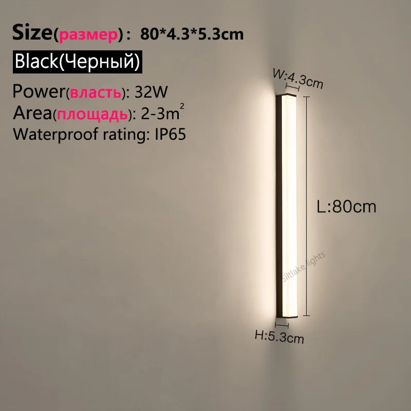 SLL LED Outdoor Wall Light IP65 Waterproof Villa Porch Lamp