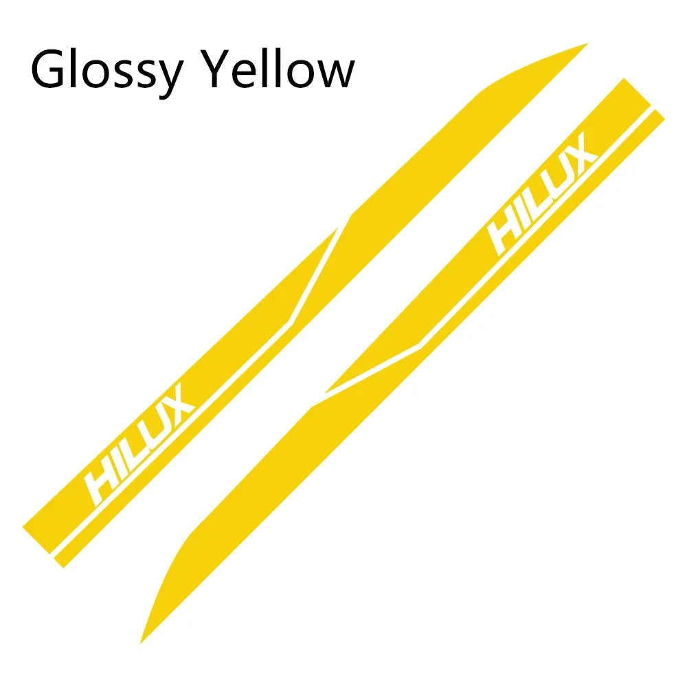 2Pcs Car Door Side Sticker Auto Vinyl Film DIY Decal Sport Styling Accessories For Toyota Hilux Revo Vigo
