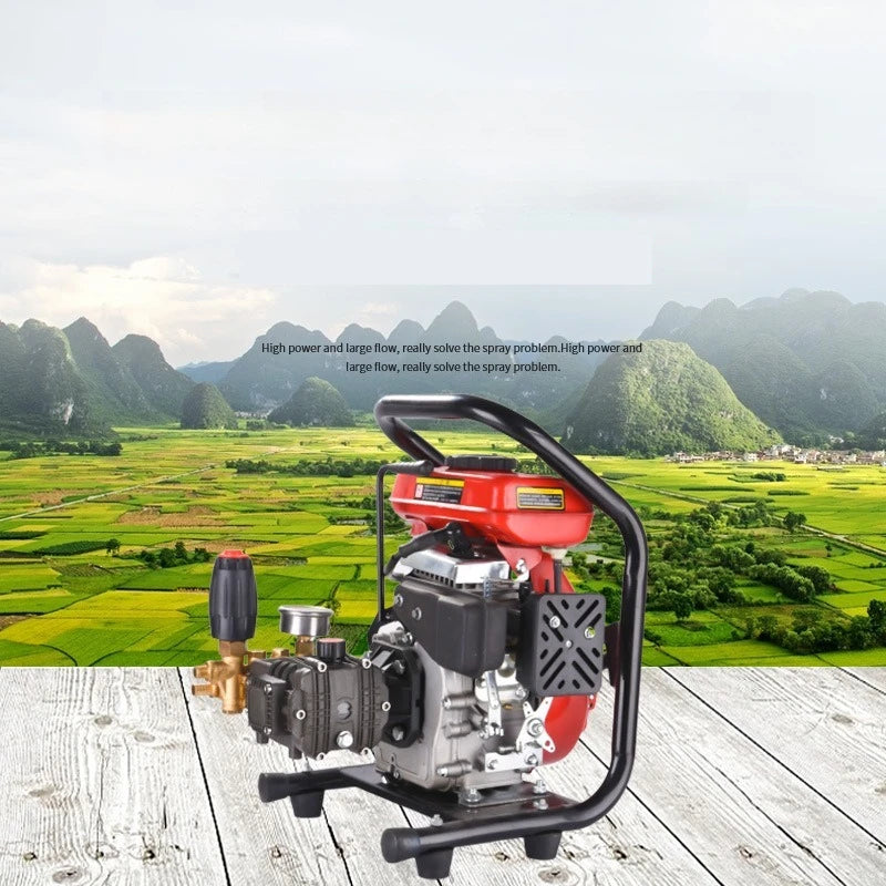 4.5HP Gasoline Engine High Pressure Sprayer Portable Agricultural Garden Fruit Tree Disinfection Pump
