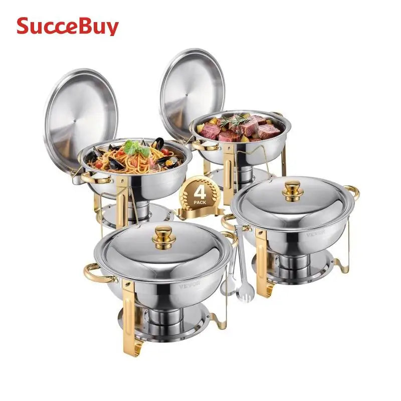 VEVOR Chafing Dish Buffet Set Stainless Steel Chafer Warmer