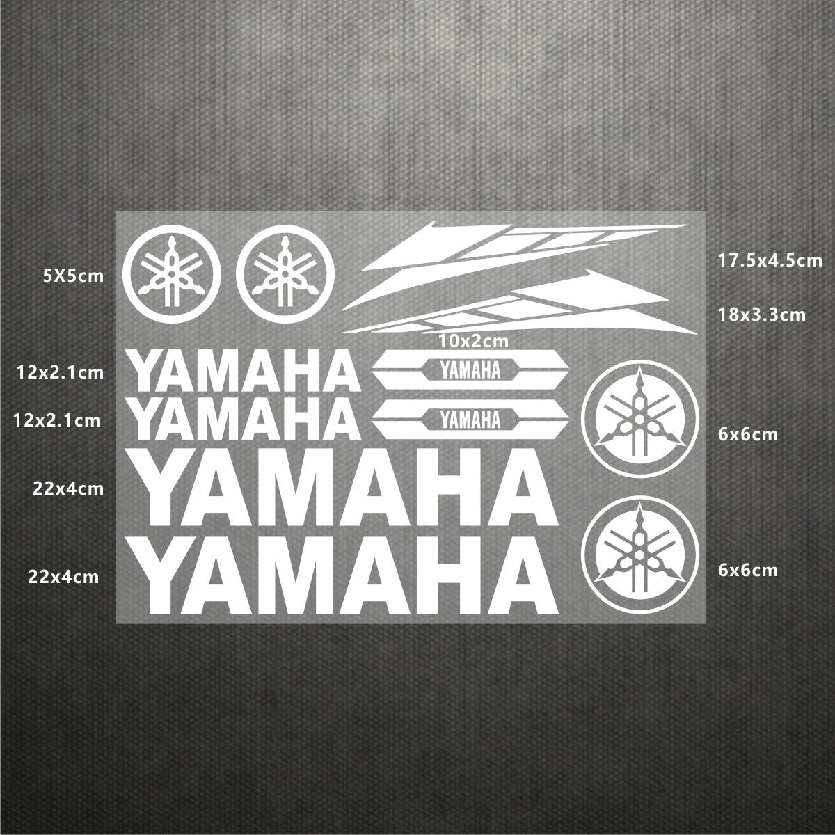 Yamaha Logo Stickers for Motorcycle Tank Helmet Decals