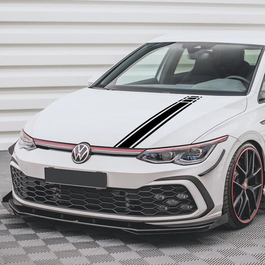 Car Hood Racing Style Sticker for Volkswagen VW Golf 8 7 5 4 6 GTI MK8 MK7 MK5 MK6 MK4 Vinyl Film Decor Decals Auto Accessories