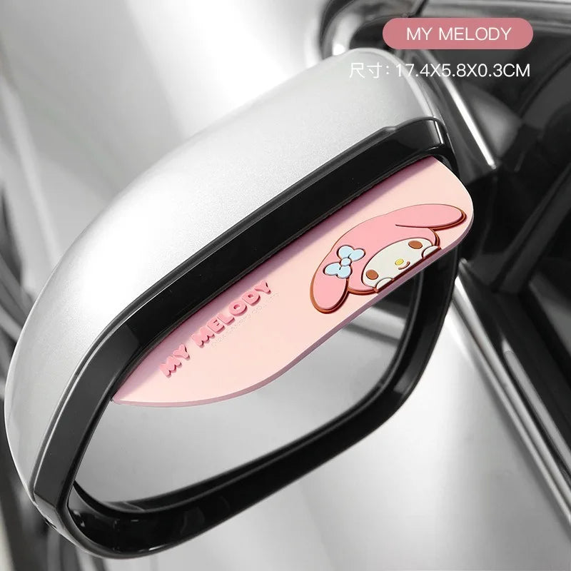 Sanrio My Melody Hello Kitty Kuromi Cute Rearview Mirror Accessory