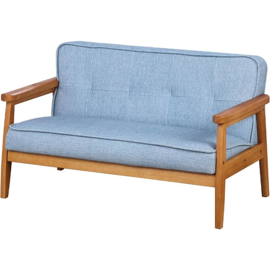 Combination Modern Living Sofa Seater Couch With Wood Arms