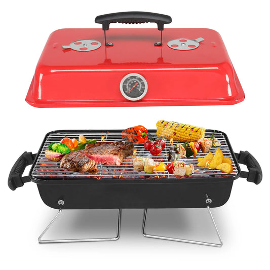 Portable Charcoal Grill for Outdoor Cooking and Picnics