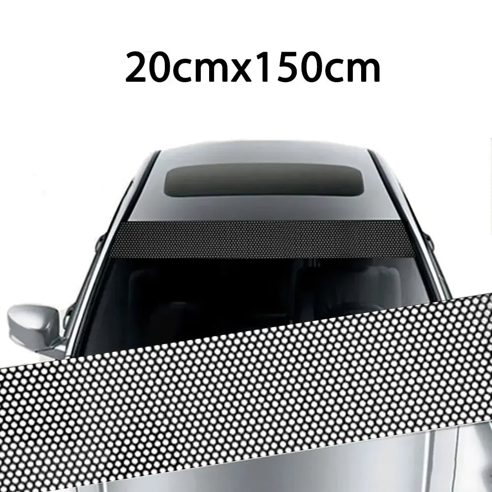 Car Sunshade Stickers Fly Eye One Way Vision Mesh Film Auto Front Windshield 3D Design Vinyl Film Decals