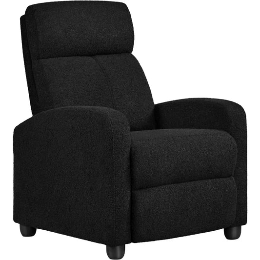 Modern Boucle Recliner Chair for Comfortable Home Theater Seating