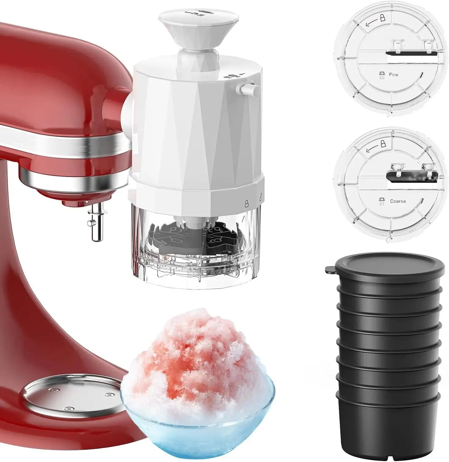 Shaved Ice Attachment for KitchenAid Stand Mixer and Snow Cones