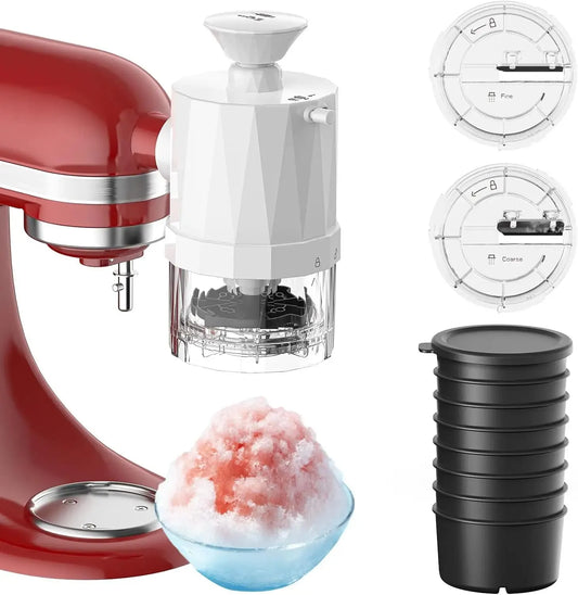 Shaved Ice Attachment for KitchenAid Stand Mixer and Snow Cones